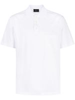 Brioni polo à appliqué logo - Blanc