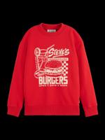 Regular-Fit Artwork Crewneck Medium Red