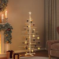 VidaXL Kerstdecoratie kerstboom 150 cm massief grenenhout