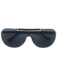 Versace Eyewear visor aviator sunglasses - Noir