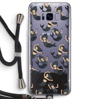 Zeemeermin: Samsung Galaxy S8 Transparant Hoesje met koord