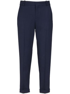 Balmain pantalon de costume à coupe fuselée - Bleu