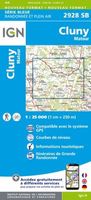 Wandelkaart - Topografische kaart 2928SB Cluny Matour | IGN - Institut Géographique National - thumbnail