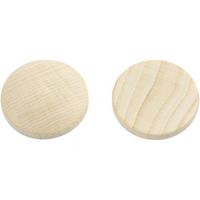Creativ Company Houten knopen, d 25 mm, dikte 5 mm, 15 stuk/ 1 doos