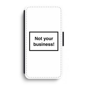 Not your business: iPhone XR Flip Hoesje