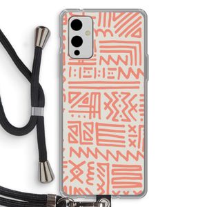 Marrakech Pink: OnePlus 9 Transparant Hoesje met koord