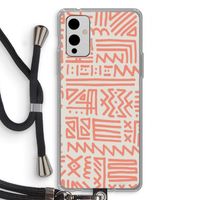 Marrakech Pink: OnePlus 9 Transparant Hoesje met koord
