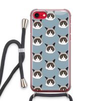 It's a Purrr Case: iPhone SE 2020 Transparant Hoesje met koord