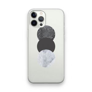 Marmeren cirkels: iPhone 12 Pro Transparant Hoesje