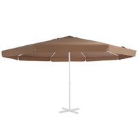 VidaXL Vervangingsdoek voor parasol 500 cm zandkleurig