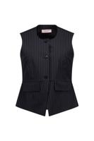Rebekka pinstripe gilet - black/off white - 13624