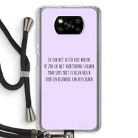 Regenboog: Xiaomi Poco X3 NFC Transparant Hoesje met koord