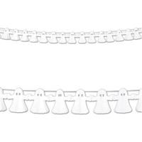 Boland Vlaggenlijn Halloween - 4 meter - wit - papier - spoken - horror - themafeest