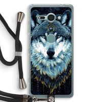 Darkness Wolf: Sony Xperia XZ2 Compact Transparant Hoesje met koord