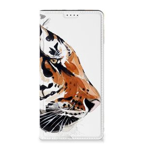 Bookcase Samsung Galaxy A15 Watercolor Tiger