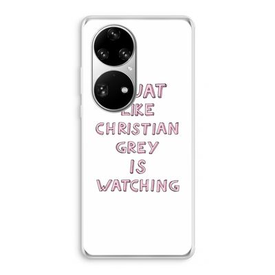 Christian Grey: Huawei P50 Pro Transparant Hoesje