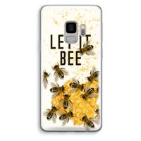 Let it bee: Samsung Galaxy S9 Transparant Hoesje - thumbnail