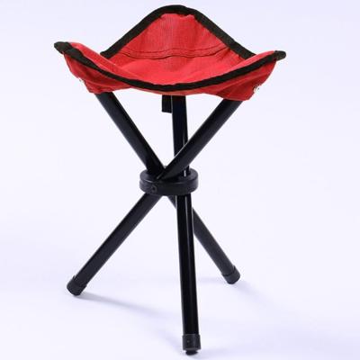 Wandelen Outdoor Camping vissen vouwen kruk draagbare driehoek stoel maximale belasting 100KG klapstoel maat: 22 x 22 x 31cm (rood)