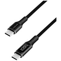 LogiLink USB-C-kabel USB 2.0 USB-A stekker 1 m Zwart Stekker past op beide manieren CU0181 - thumbnail