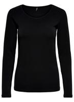 Only 15204712 Onllive Love L/s O-neck Top T-shirt Lange Mouw Black 15204712