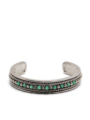 Roberto Cavalli bracelet torque à perles - Argent