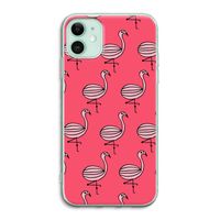 Flamingo: iPhone 11 Transparant Hoesje