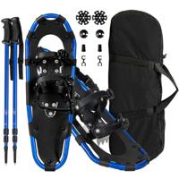 4-in-1 Sneeuwschoenen set Sneeuwschoenen met Dubbel Ratelsysteem 78 cm Marineblauw