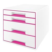 Leitz WOW Cube bureaulade-organizer Kunststof Roze, Wit