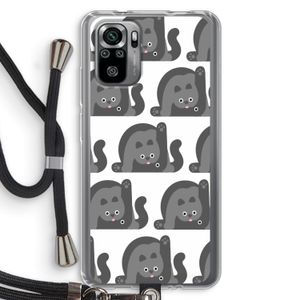 Cats: Xiaomi Redmi Note 10S Transparant Hoesje met koord