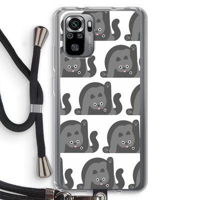 Cats: Xiaomi Redmi Note 10S Transparant Hoesje met koord