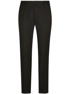 Dolce & Gabbana pantalon de smoking en laine stretch - Noir