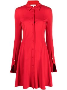 Patrizia Pepe robe-chemise à coupe évasée - Rouge