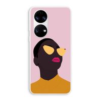 Yellow glasses: Huawei P50 Transparant Hoesje