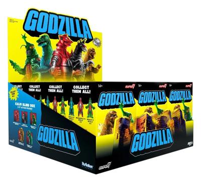 Godzilla Toho (Metallic) Action Figure Blind Box Wave 5 Display (12)