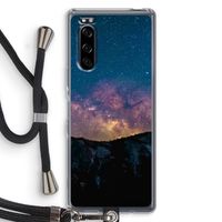 Travel to space: Sony Xperia 5 Transparant Hoesje met koord