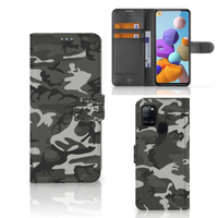 Samsung Galaxy A21s Telefoon Hoesje Army Light