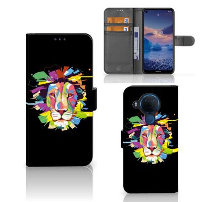 Nokia 5.4 Leuk Hoesje Lion Color Nokia 5.4 Leuk Hoesje Lion Color