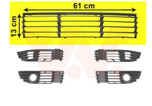 Ventilatiegrille, bumper ** Equipart ** VAN WEZEL, Inbouwplaats: Voor, u.a. fÃ¼r VW