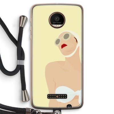 Summer: Motorola Moto Z Force Transparant Hoesje met koord Summer: Motorola Moto Z Force Transparant Hoesje met koord