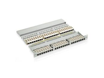 Equip 326448 cat.6 patch panel 48-port 19 inch 1u black