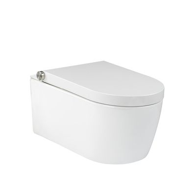 Douchewc Sol Plus | 59.3 cm | Zonder spoelrand | Incl.toiletzitting | Keramiek | Wit glans