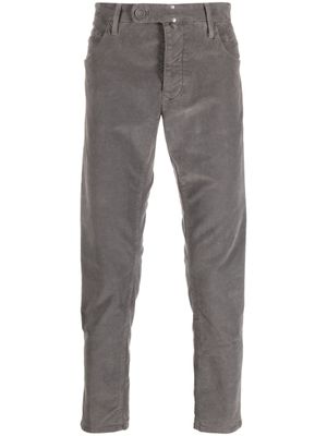 Incotex pantalon en coton à coupe slim - Gris