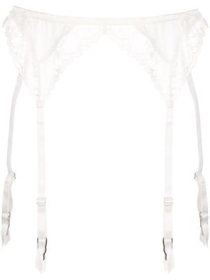 Fleur Du Mal porte-jarretelles Gardenia en dentelle - Blanc