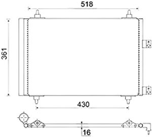 Condensor, airconditioning AC314000S