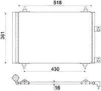 Condensor, airconditioning AC314000S