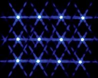 12 lighted star string blue - LEMAX