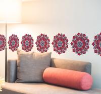 Muursticker lotus mandala