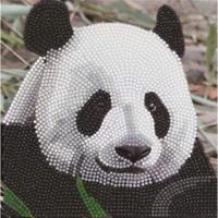 Diamond painting kaart panda