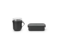 Brabantia Make & Take lunchset 2 delig dark grey
