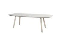 Manolo eettafel latte met geprint keramiek tafelblad 240 x 103 cm